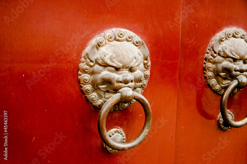 Longhua Temple Lion Door Knockers
