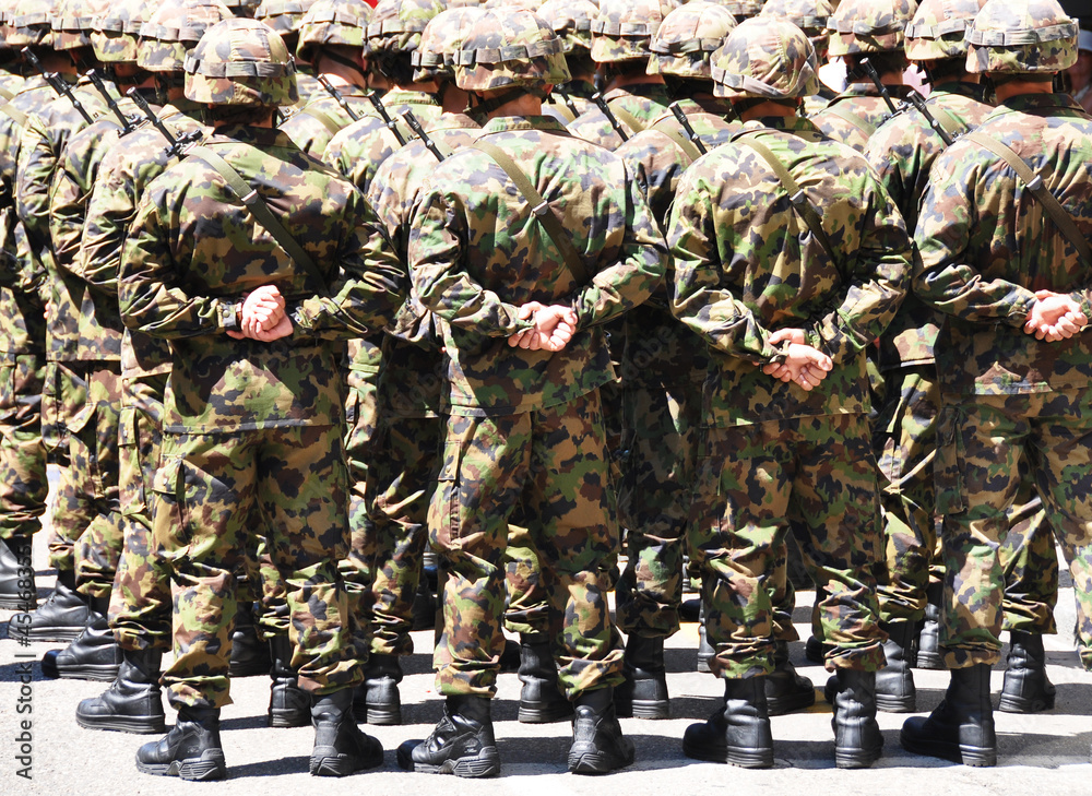 Fototapeta premium Military men