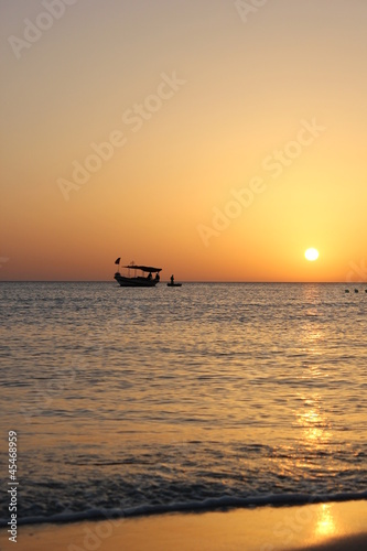Fishing boat in dawn