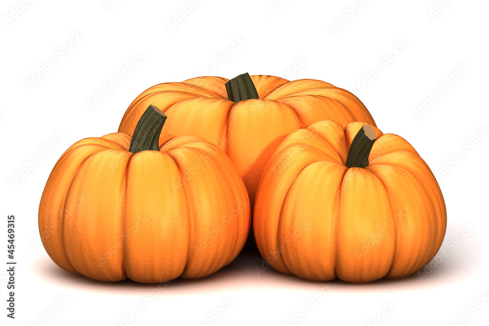Fototapeta premium 3d render of pumpkins