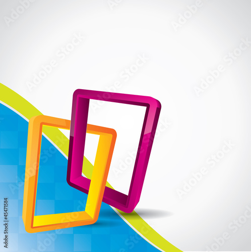 Abstract vector background with colorful design elements