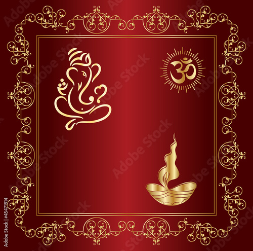 Ganesha Diwali Design