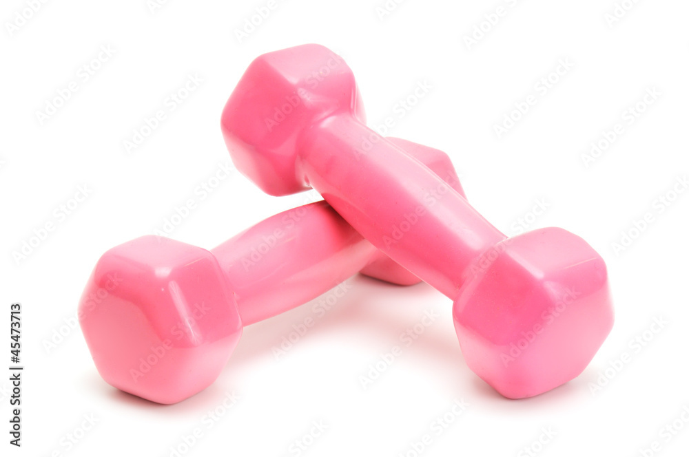 dumbbells isolated on white background dumbbells isolated on white background
