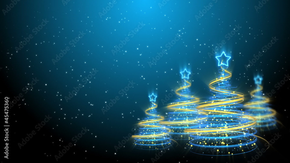Christmas Trees Background - Merry Christmas