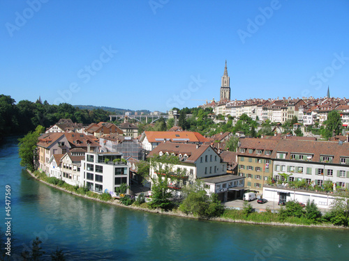 Bern across Aare river