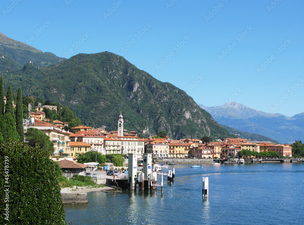 View to Menaggio town at famous Italian lake Como