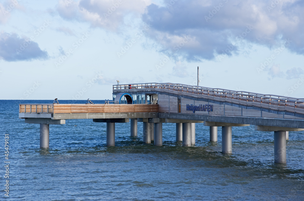 Neue Seebrücke in Heiligenhafen an der Ostsee, Schleswig-Holstein