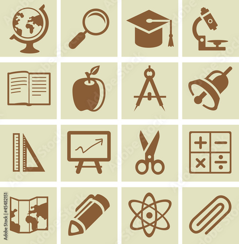 Vector design elements for school and university