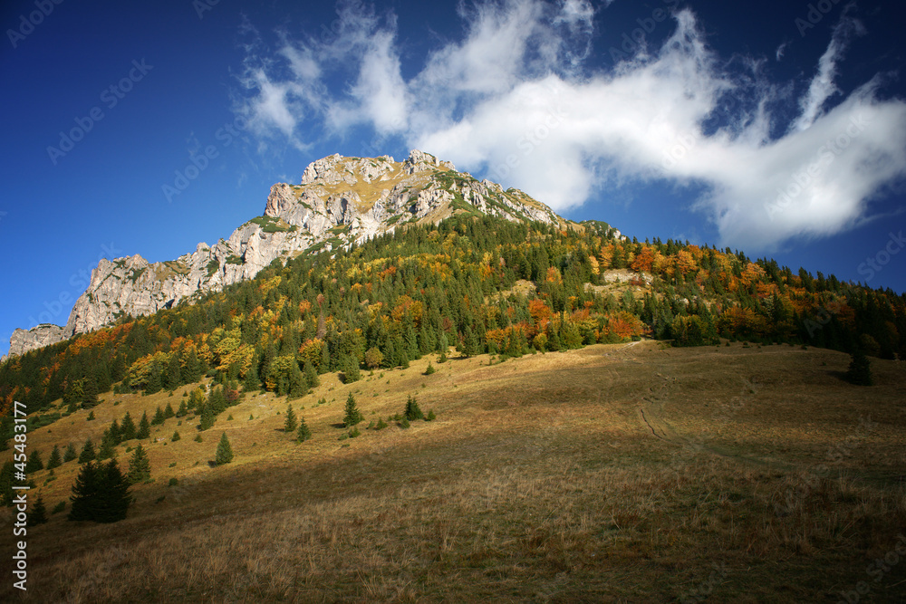 Stony peak called Velky Rozsutec in slovakia mountains.