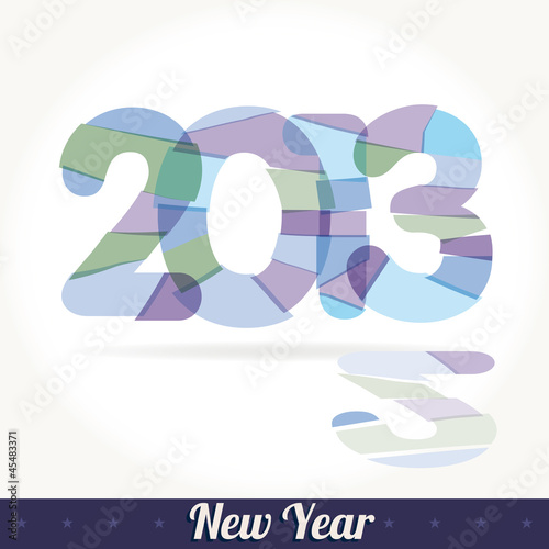 New 2013 year greeting card vector