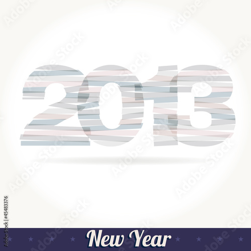 New 2013 year greeting card vector