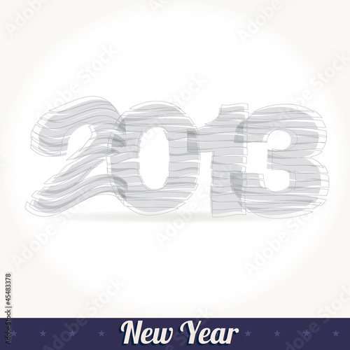 New 2013 year greeting card vector