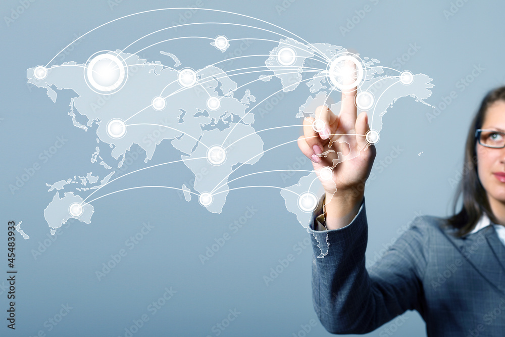 Internet concept of global technology Internet concept of global technology