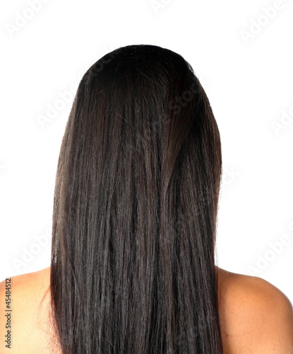 young woman with beautiful hair