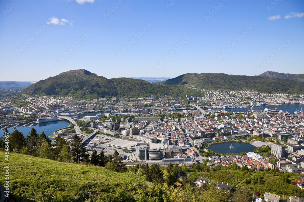 Fototapeta premium View of Bergen