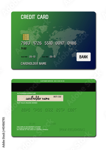 credit card green
