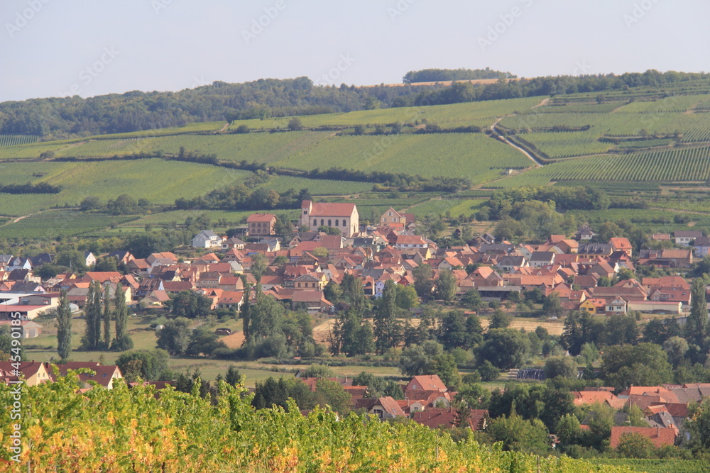 Village Alsacien sur la route du vin.