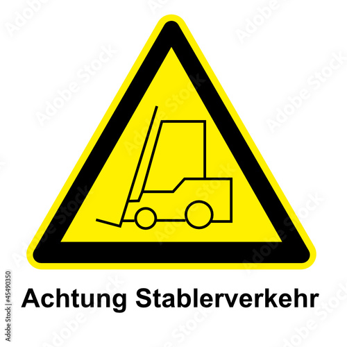 Schild - Gabelstabler