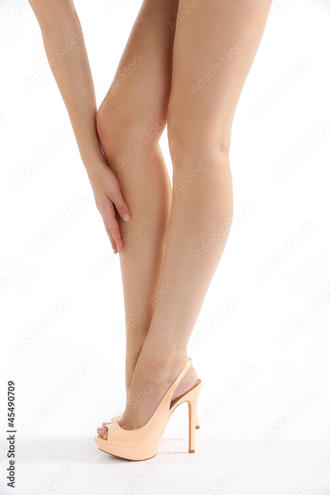 Schöne lange Beine in sexy High Heels Stock Photo | Adobe Stock