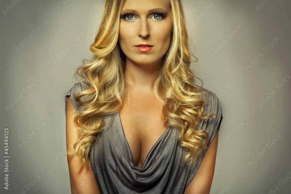 attractive blond girl portrait attractive blond girl portrait