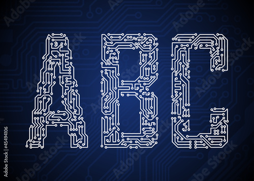 Circuit board letters