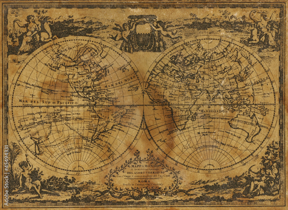 Obraz Mapa świata