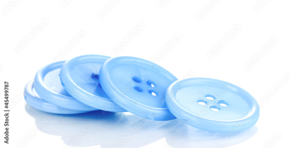 Colorful sewing buttons isolated on white Colorful sewing buttons isolated on white