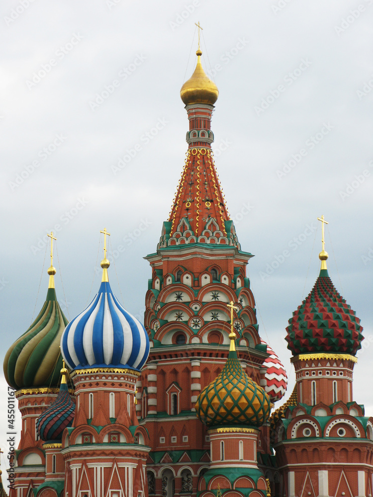 St. Basil cathedral on the Red Square, Moscow