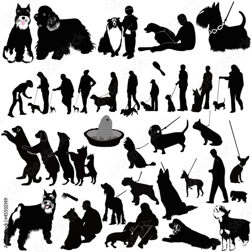 dog vector isolated on white background