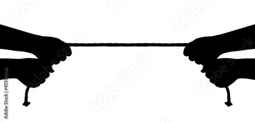 Hands and rope