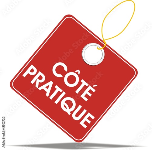 étiquette côté pratique