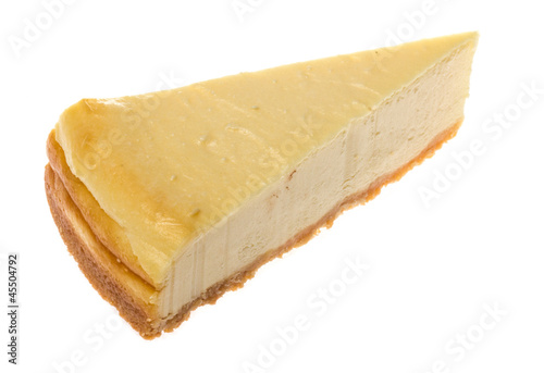 Cheesecake isolated on white background