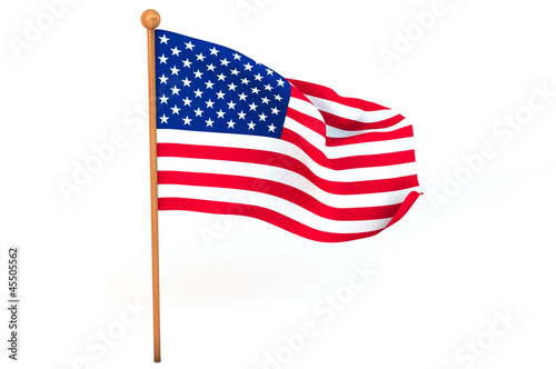 American 3d flag