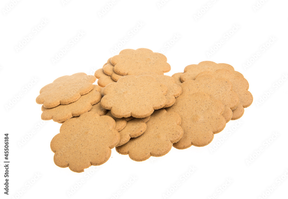sweet cookies isolated on a white background sweet cookies isolated on a white background