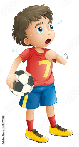 Young soccer player