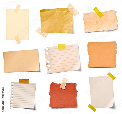 vintage note paper office business photo