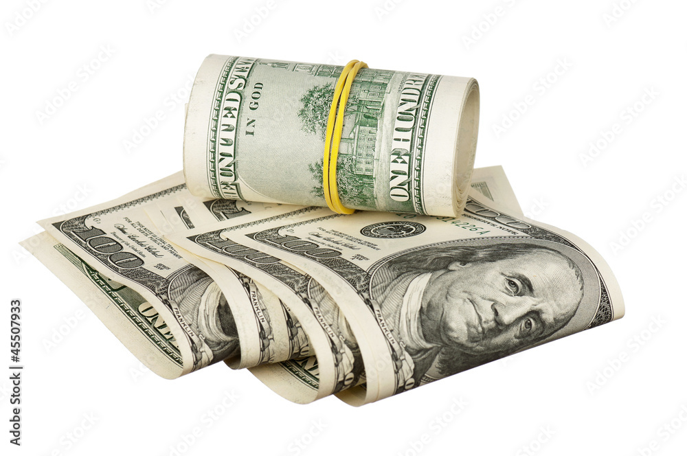 Roll of dollars Roll of dollars