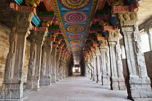 Inside Meenakshi temple
