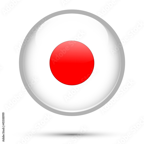 Japan flag on button Free Download Japan flag on button - GFXLoad