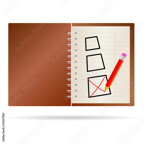 test ticking vector with brown notes