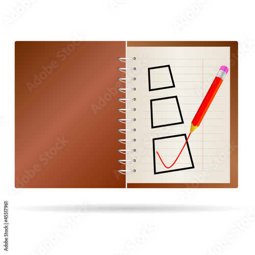 test ticking with notes vector