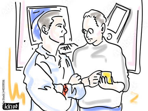People talking illustration
