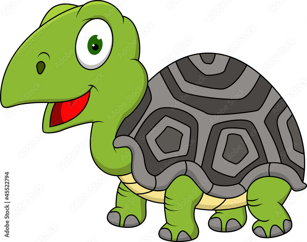 Naklejka premium Turtle cartoon