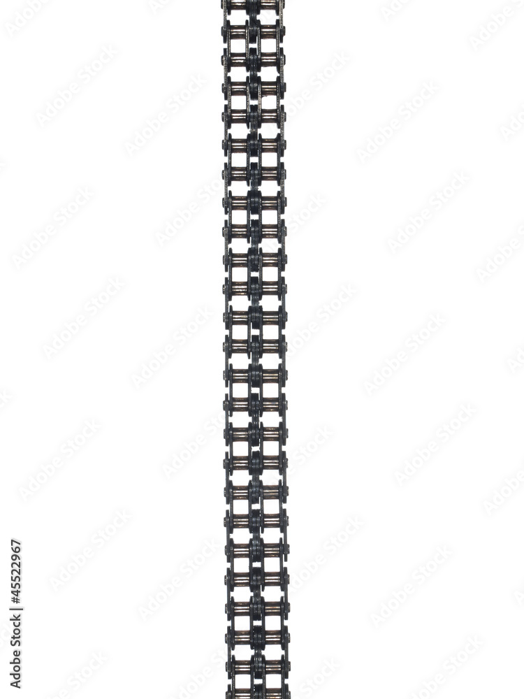 Motor chain isolated on white background