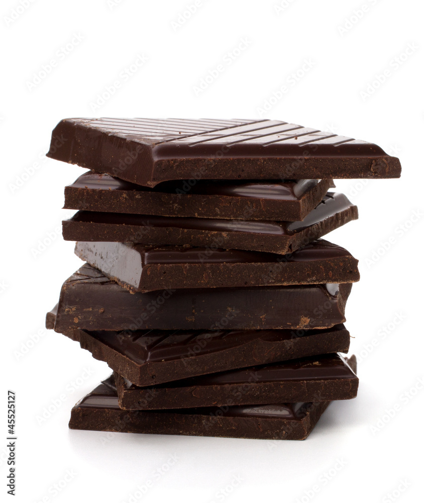 Chocolate bars stack Chocolate bars stack