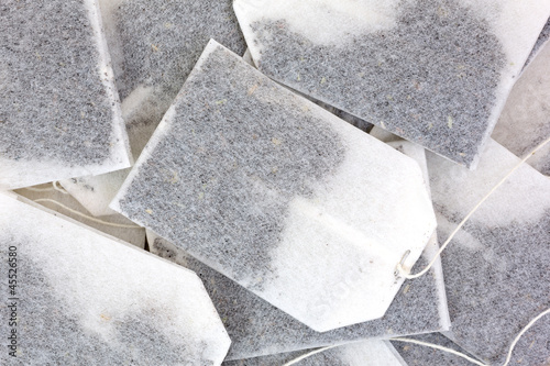 Close view teabags