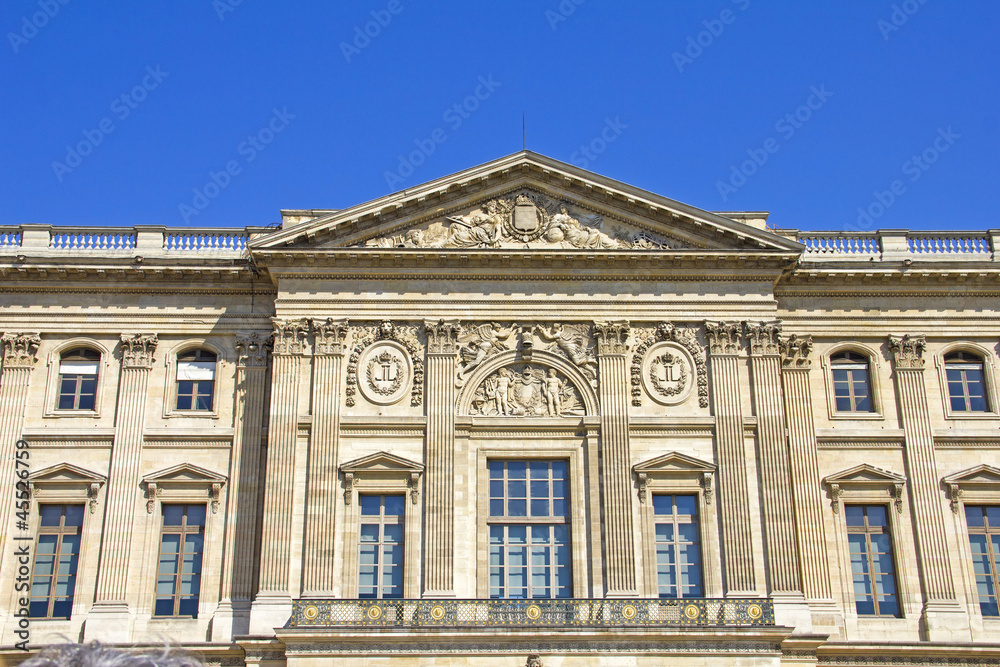 Louvre museum building, Paris, France
