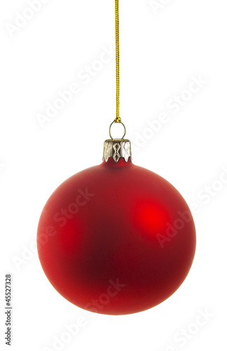 christmas ball isolated on white with CLIPPING PATH