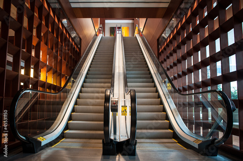 Empty escalator photo