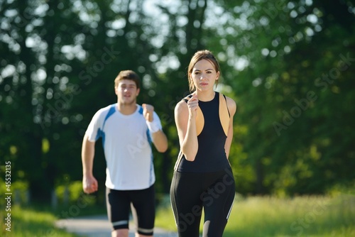 couple jogging